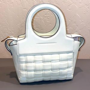 A New Day Mint Green Faux Leather Satchel/Shoulder Bag Like New